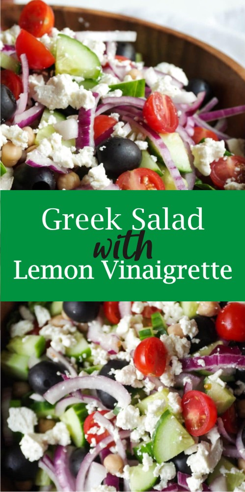 Greek Salad with Lemon Vinaigrette – Recipeblogs