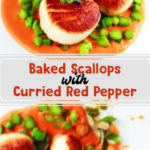 Baked Scallops with Curried Red Pepper